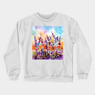 lavender field Crewneck Sweatshirt